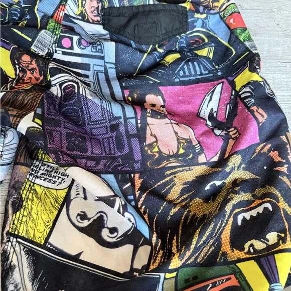 Star Wars Swim Trunks Size 2X Comic Strip All Over Print - Picture 7 of 16